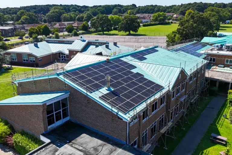 Commercial Solar Panels on a Girls School in Bournemouth