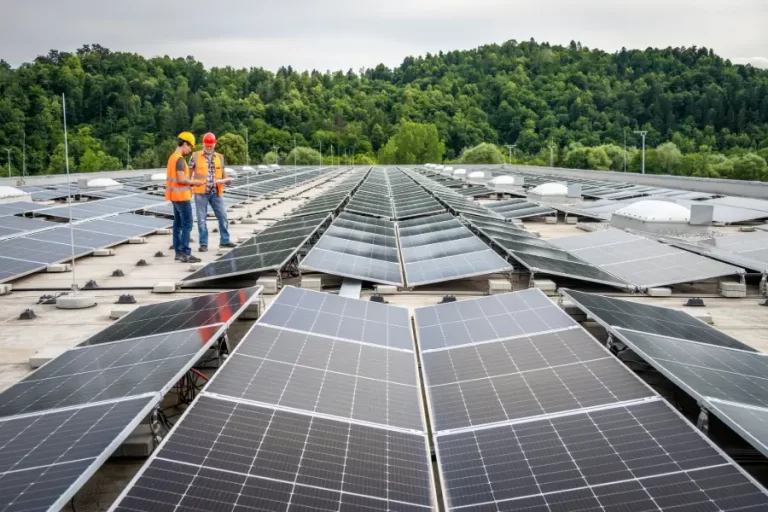 Hospital with Solar Panels