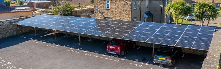 Solar Panel Canopy for Council