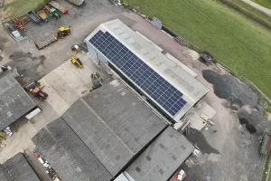 Northfield House Farm Solar Panels From Above