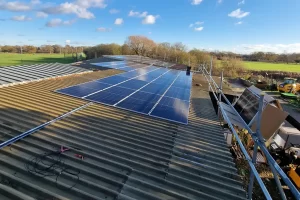 Parley Golf Centre Solar PV During Install