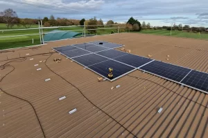 Parley Golf Centre Solar Panels During Install